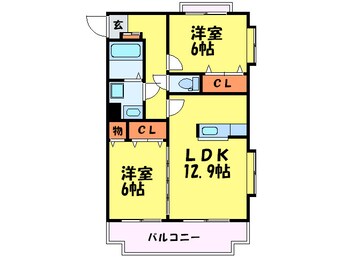 間取図 ラ・グラシューズ