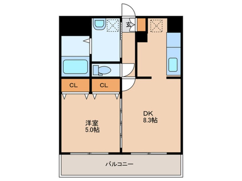 間取図 サムティ吉塚East