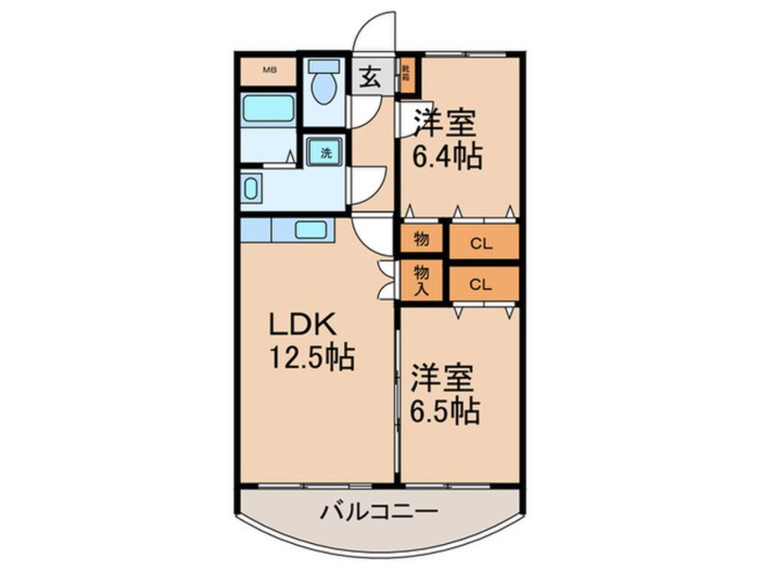 間取図 ティアラシェード桧原