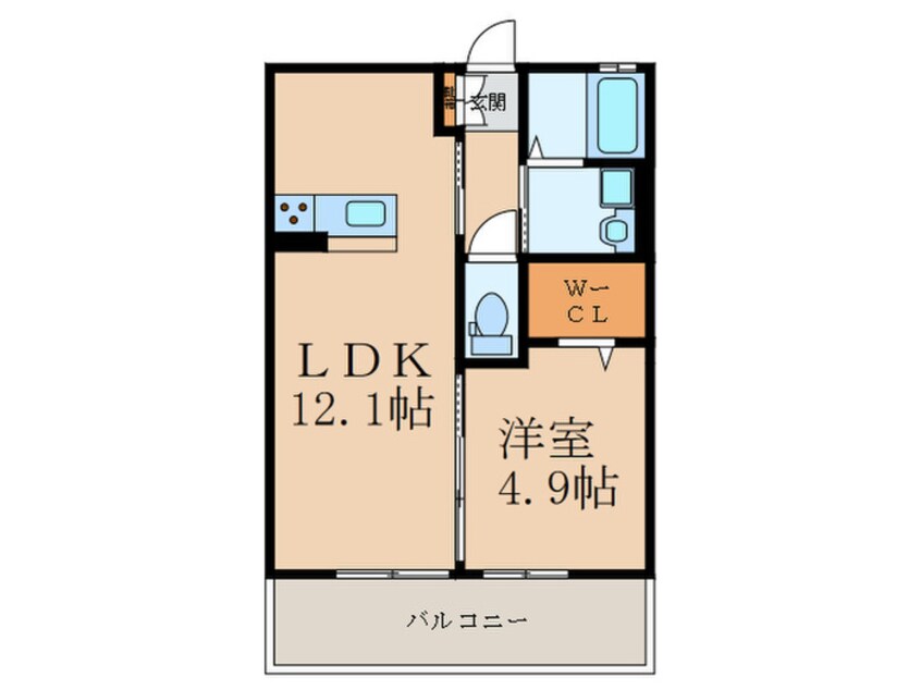 間取図 リブフラット横代