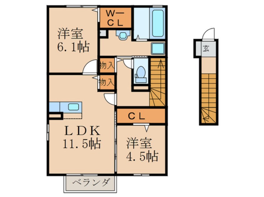間取図 オータムコート1棟