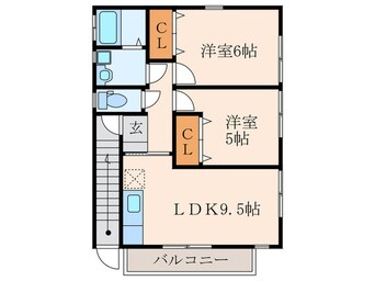 間取図 ルピナス岡垣