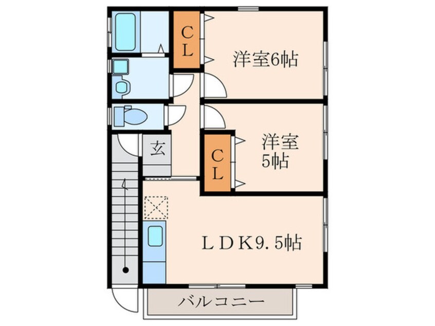 間取図 ルピナス岡垣