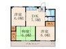 長田アパート 3DKの間取り
