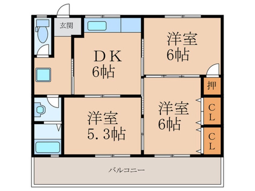 間取図 パークサイド柏田A棟