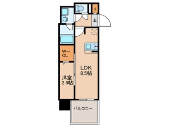 間取図 ｸﾞﾗﾝﾌｫｰﾚ博多ｳｫｰﾀｰﾌﾛﾝﾄ