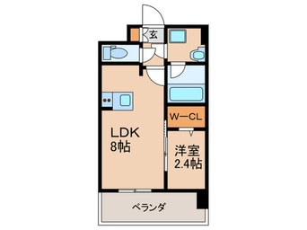 間取図 ｸﾞﾗﾝﾌｫｰﾚ博多ｳｫｰﾀｰﾌﾛﾝﾄ
