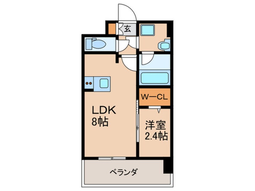 間取図 ｸﾞﾗﾝﾌｫｰﾚ博多ｳｫｰﾀｰﾌﾛﾝﾄ
