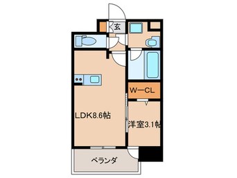 間取図 ｸﾞﾗﾝﾌｫｰﾚ博多ｳｫｰﾀｰﾌﾛﾝﾄ