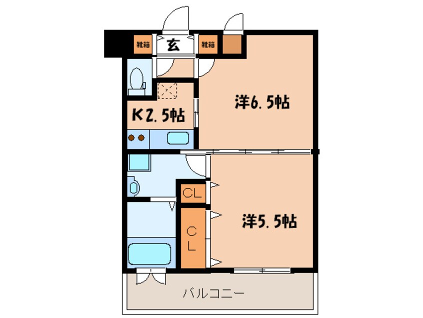 間取図 エンクレスト中呉服(1410)