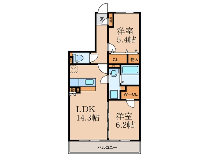 間取図 エルデ幸神
