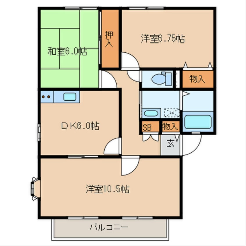 間取図 ウィンディア日の里