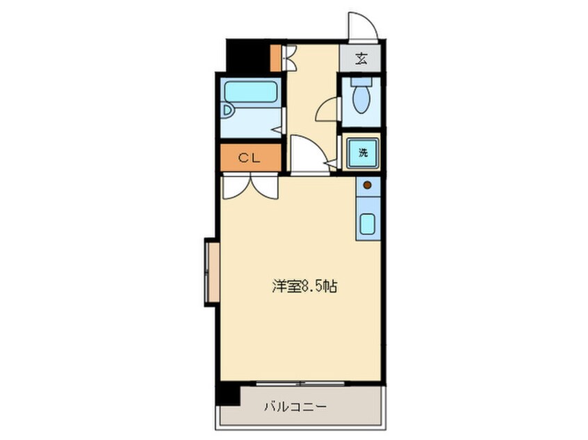 間取図 クレアト－ル百道