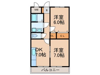 間取図 フロ－レンス高松