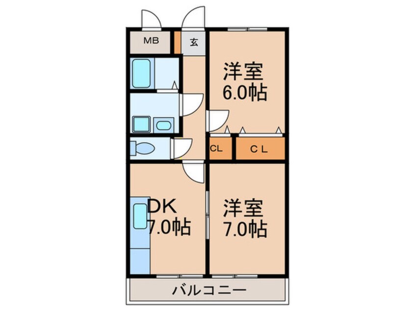 間取図 フロ－レンス高松