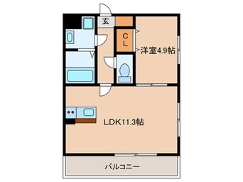 間取図 プリミエリア城南Ⅱ
