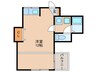 ロイヤルシティ中洲プレミアム 1Rの間取り
