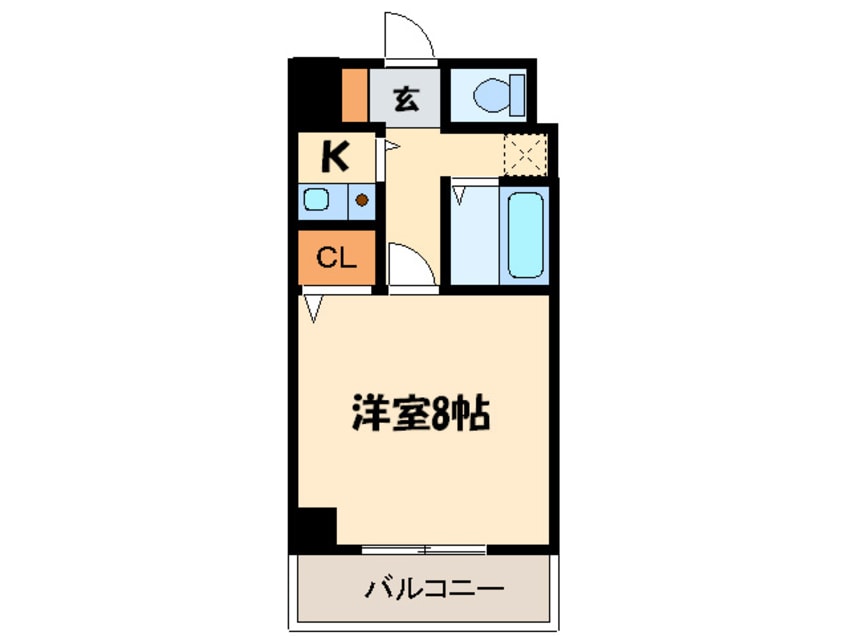 間取図 オークヴィラ箱崎ｽﾃｰｼｮﾝ6ｔｈ