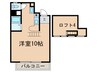 パシフィック片野 1Rの間取り