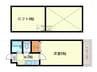 ビ－トルズハイツ薬院 1Kの間取り