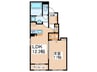 La  Mer  Ⅱ 1LDKの間取り