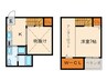 カ－ネリアン周船寺 1Kの間取り