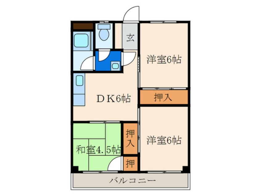 間取図 マルマン黄金ビル