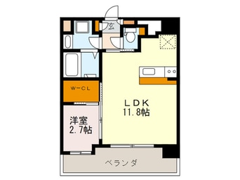 間取図 ネストピア唐人町駅前（602）