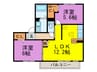 プロスパ－６２ 2LDKの間取り