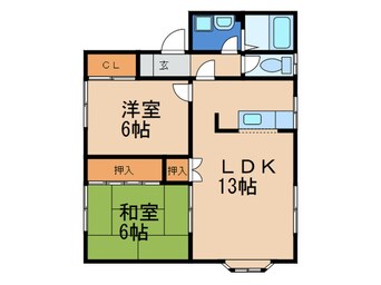 間取図 フォアローゼ鯉口