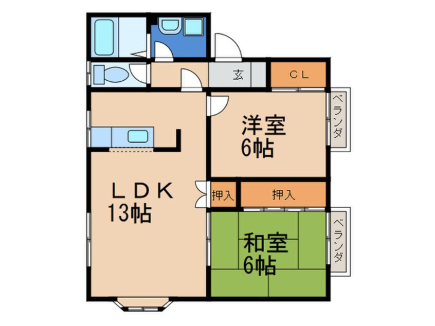 間取図 フォアローゼ鯉口