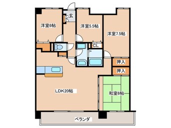 間取図 リバーサイド都府楼