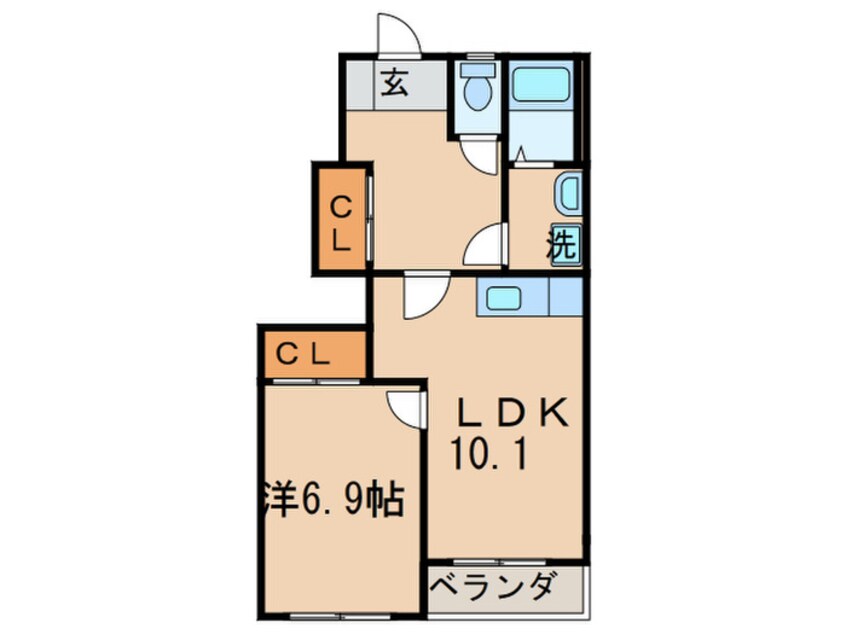 間取図 メゾンシャンデレザン