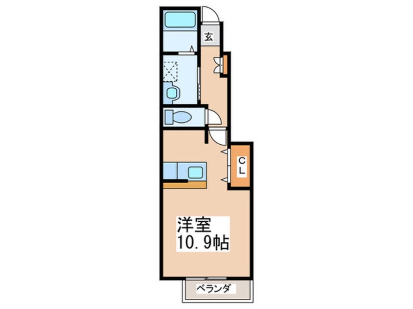 間取図 デフィ国分