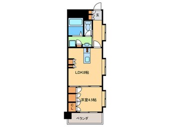 間取図 サンロ－ジュ薬院駅前