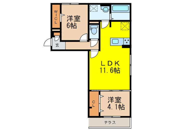 間取り図 D-room ＫＯＴＯＢＵＫＩ