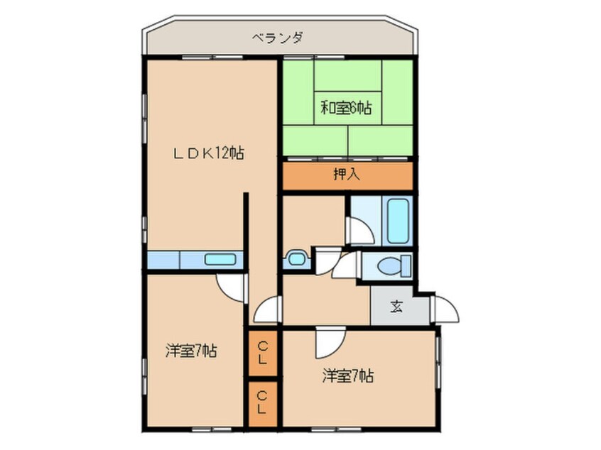 間取図 アネト春日原