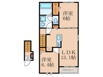 間取図 フィデール田川Ｂ