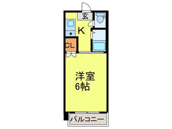 間取図 ホワイトキャッスル大橋壱番館