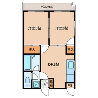 間取図 シャトレ松尾Ⅱ