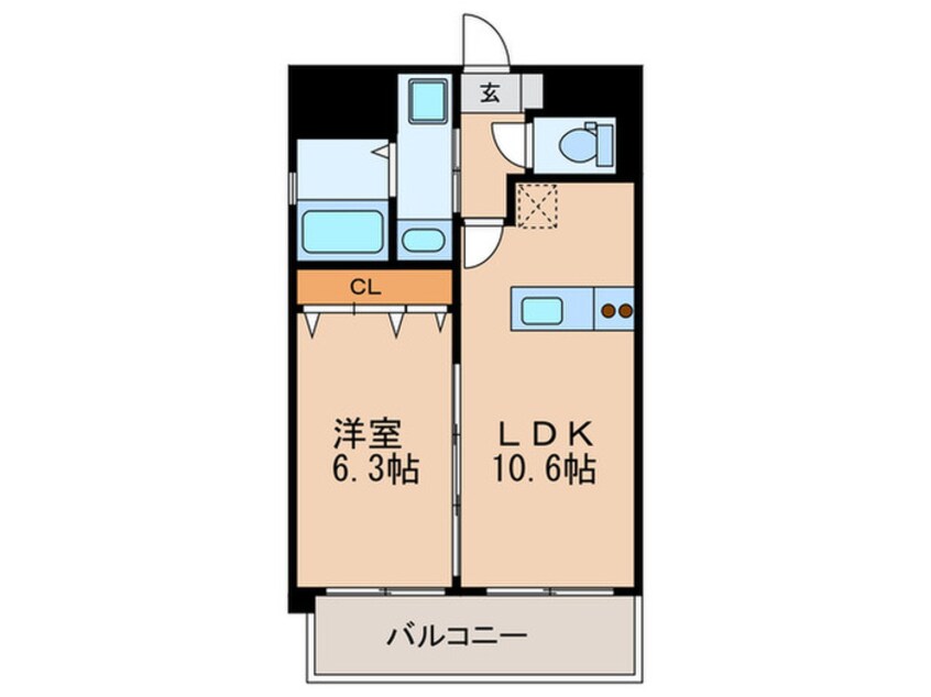 間取図 ル・プランタン博多