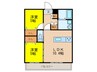 プレシャス長丘 2LDKの間取り