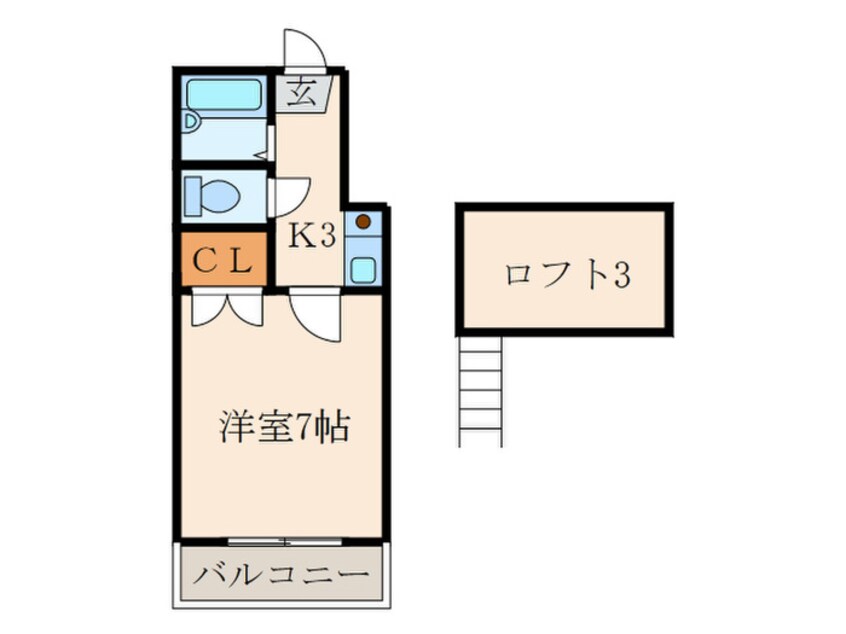 間取図 レオパレスＫＵＭＡＭＯＴＯ