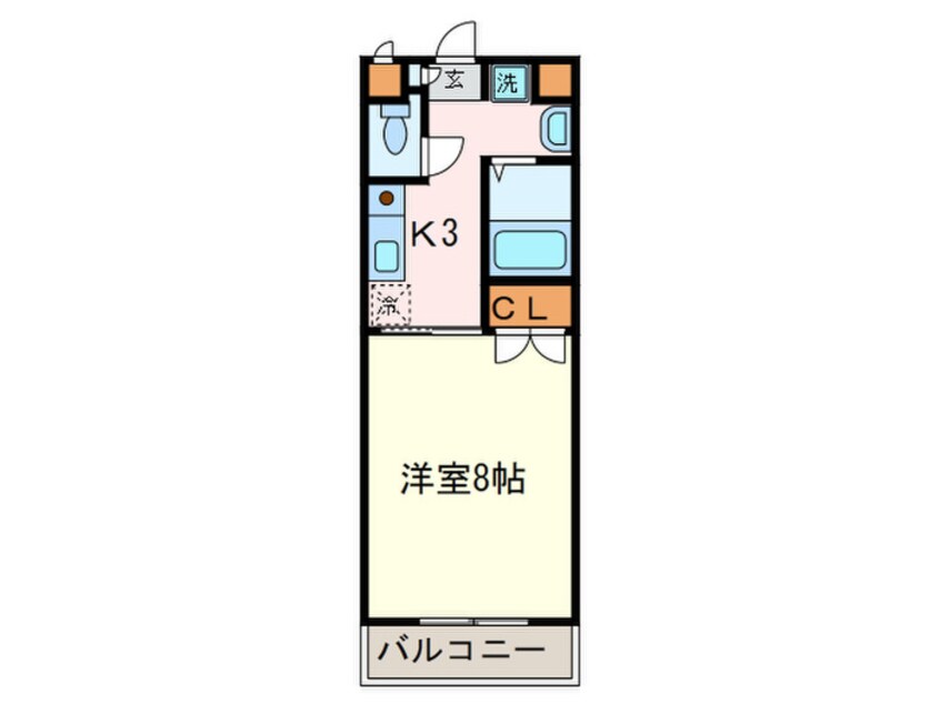 間取図 マルワノ－ブルエイト