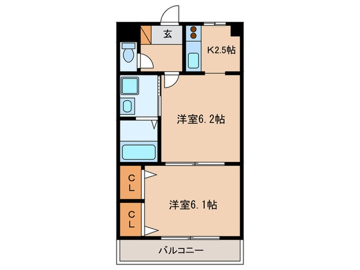 間取り図 パレ　サンパティ－ク