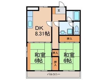 間取図 パークマンション諏訪