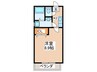 クレフラスト二日市北Ｂ 1Kの間取り