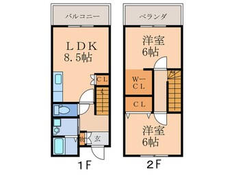 間取図 Ｃｏｃｏｔｔｅ青山　Ⅱ棟