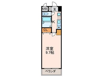 間取図 カスティージョ東比恵