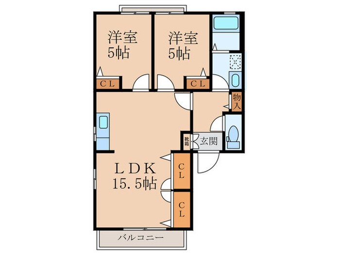 間取り図 グリーンフィールド曽根Ｂ